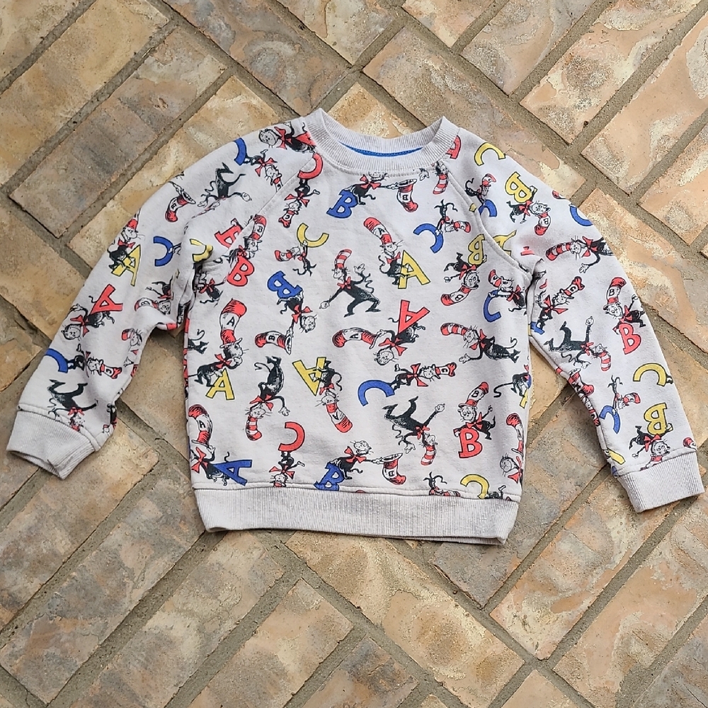 DR. SEUSS Alphabet Crewneck Print Sweatshirt